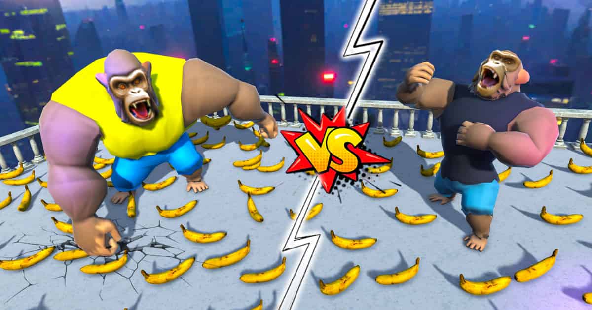 Action - Apes Fighting Gorilla Game Game Cover