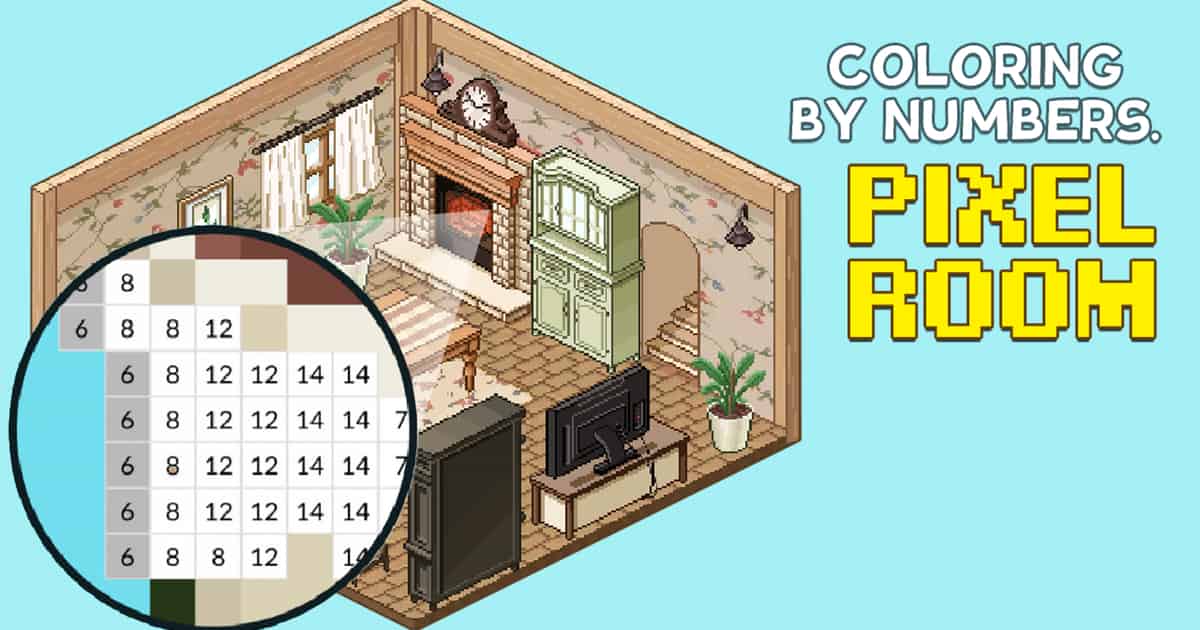 Puzzle- Coloring by Numbers Pixel Room Game Cover