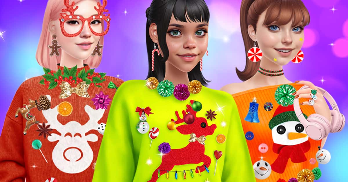 Simulation-DIY Ugly Christmas Sweater Game Cover
