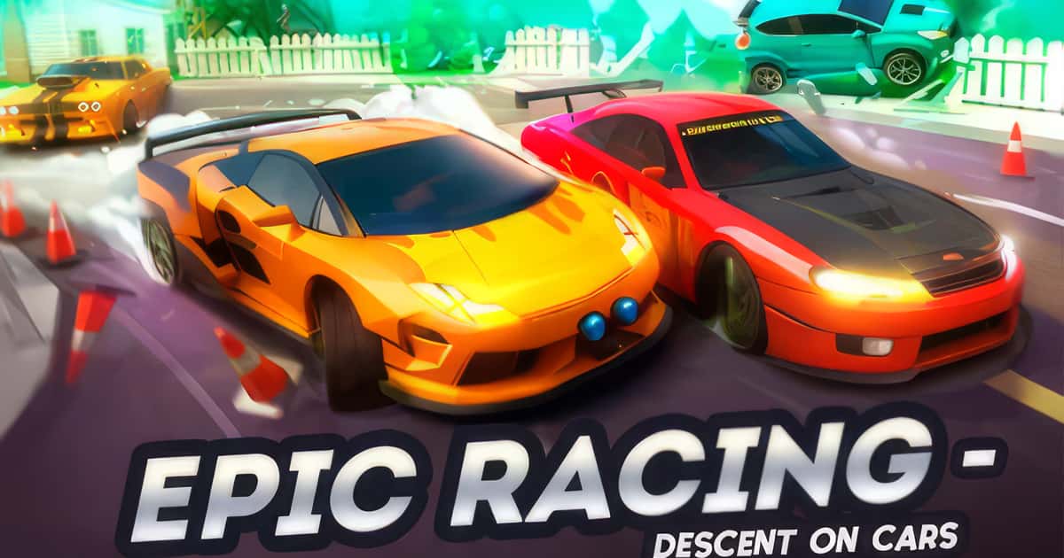 Driving-Epic Racing - Descent on Cars Game Cover