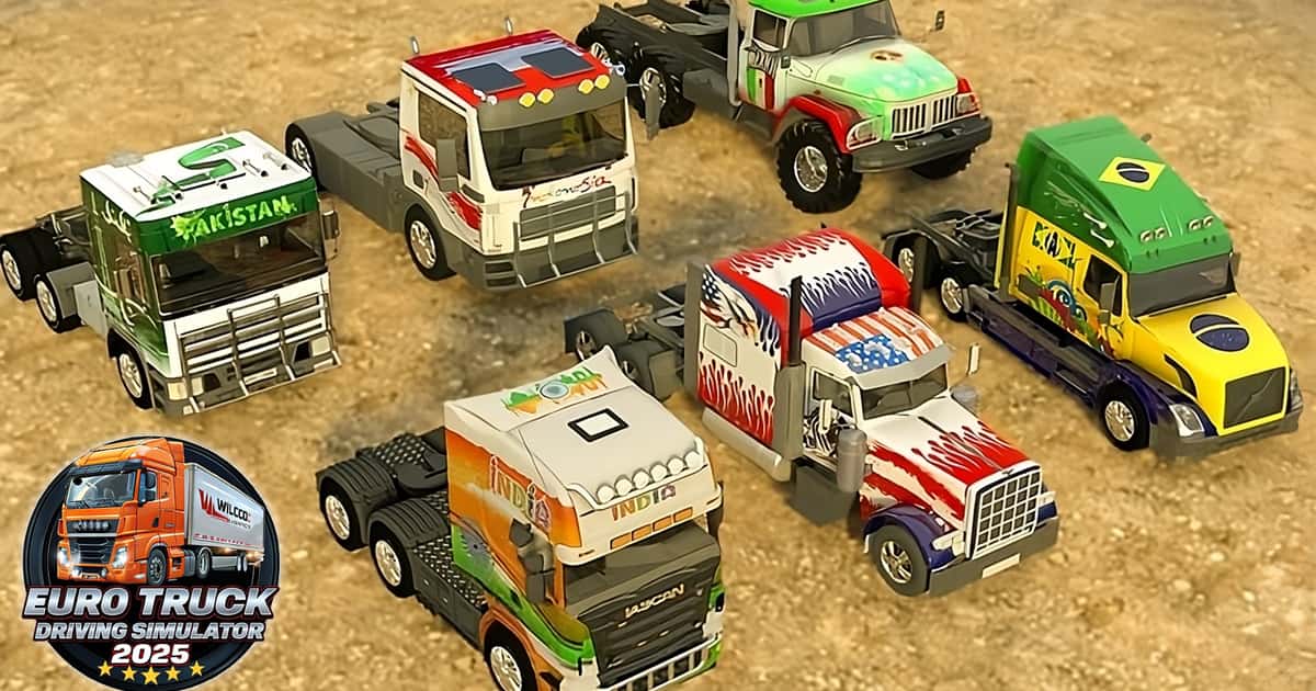 Driving-Euro Truck Driving Simulator 2025 Game Cover