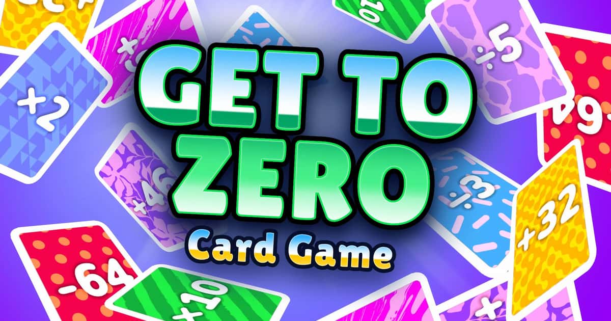 Strategy-Get to Zero Card Game Game Cover