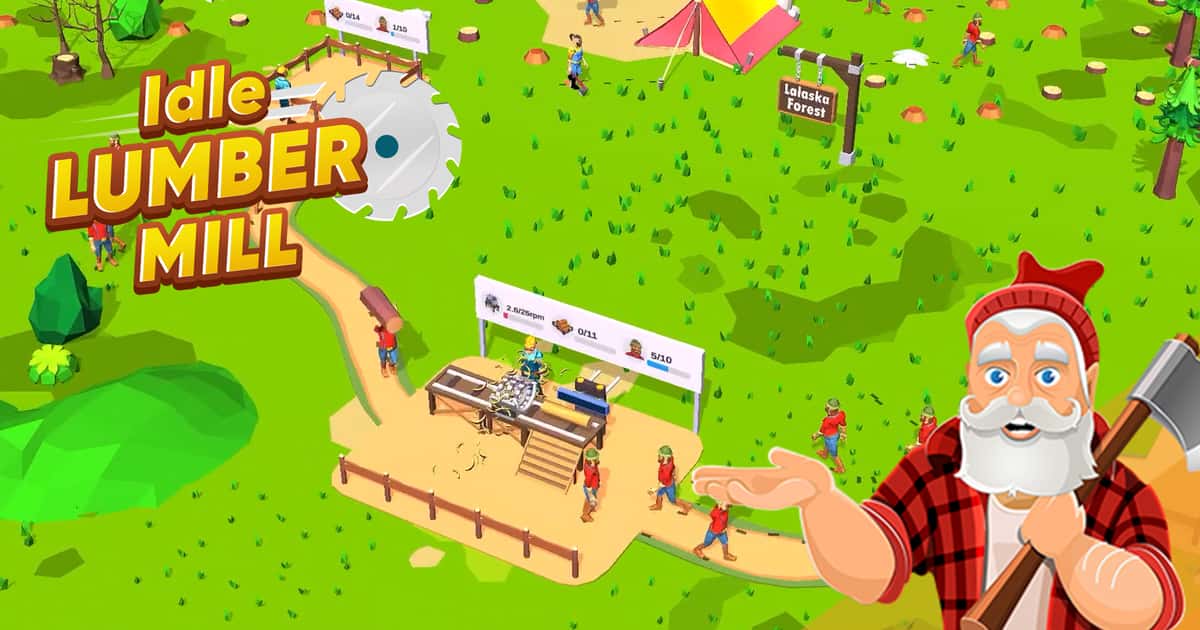 Idle Lumber Mill Game Cover