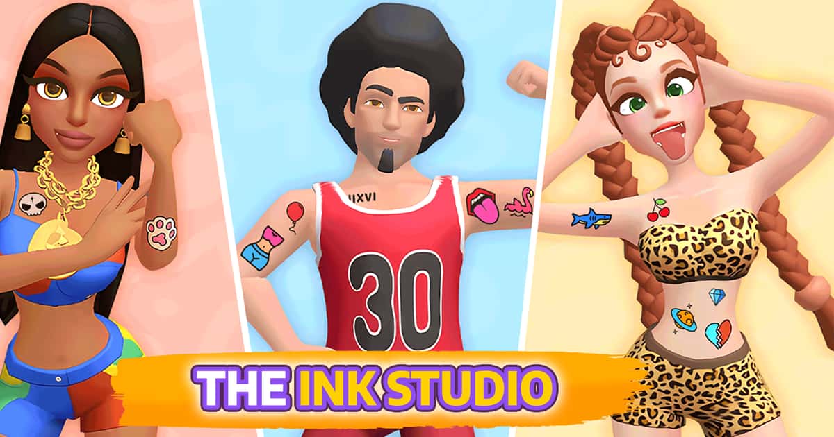 Simulation-Ink Shop Dress & Tattoo Games Game Cover