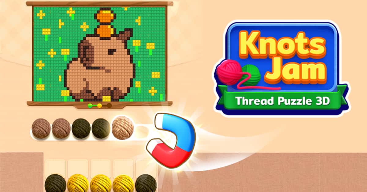 Puzzle-Knots Jam Thread Puzzle 3D Game Cover