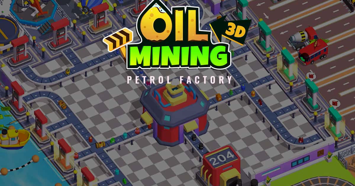 Simulation-Oil Mining 3D Petrol Factory Game Cover