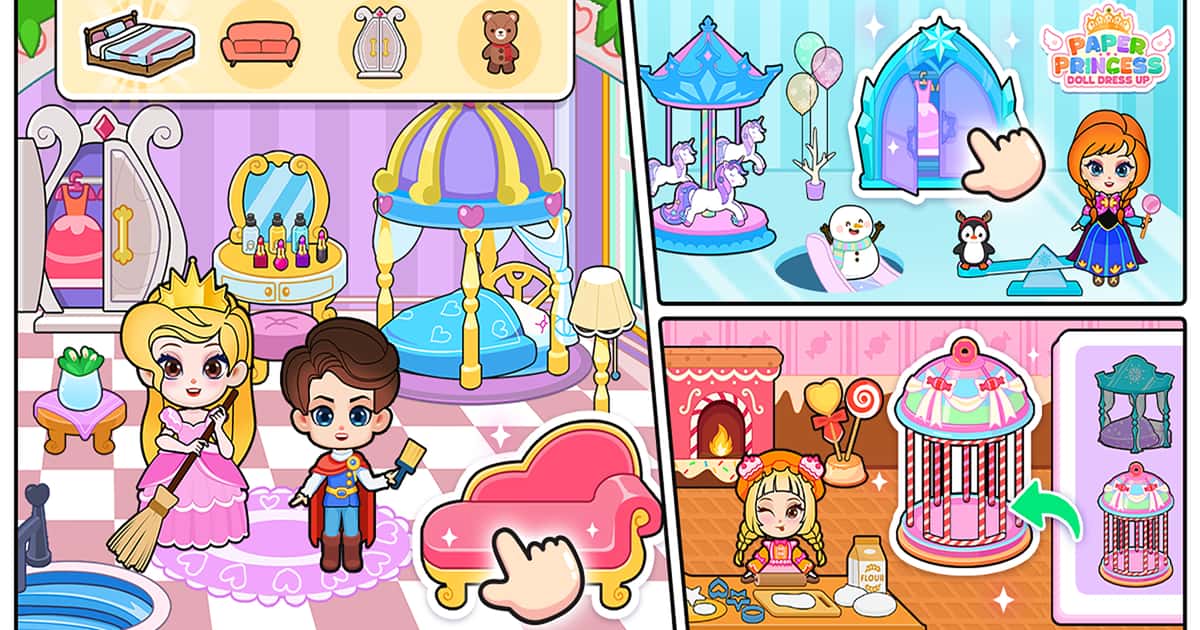 Simulation-Paper Princess Doll Dress Up Game Cover