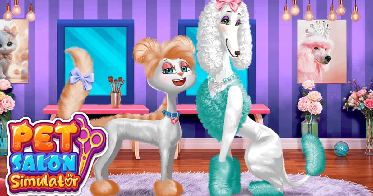 Simulation-Pet Salon Simulator Game Cover