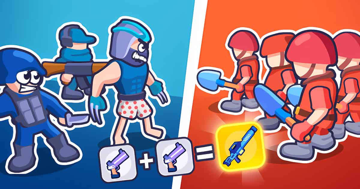 Strategy- Squad Assembler Red vs Blue Game Cover