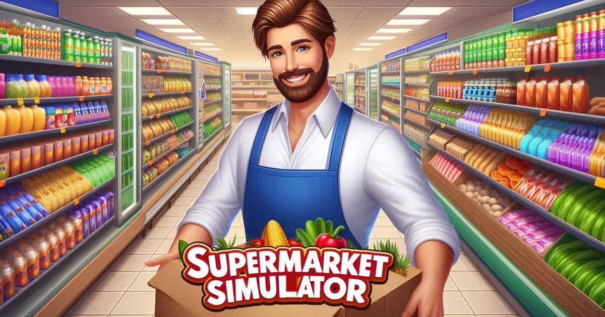 Simulation- Supermarket Simulator Cashier Game Game Cover