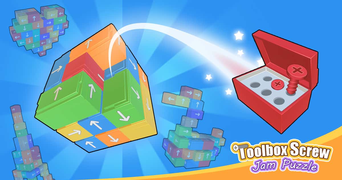 Puzzle-Toolbox Screw Jam Game Cover